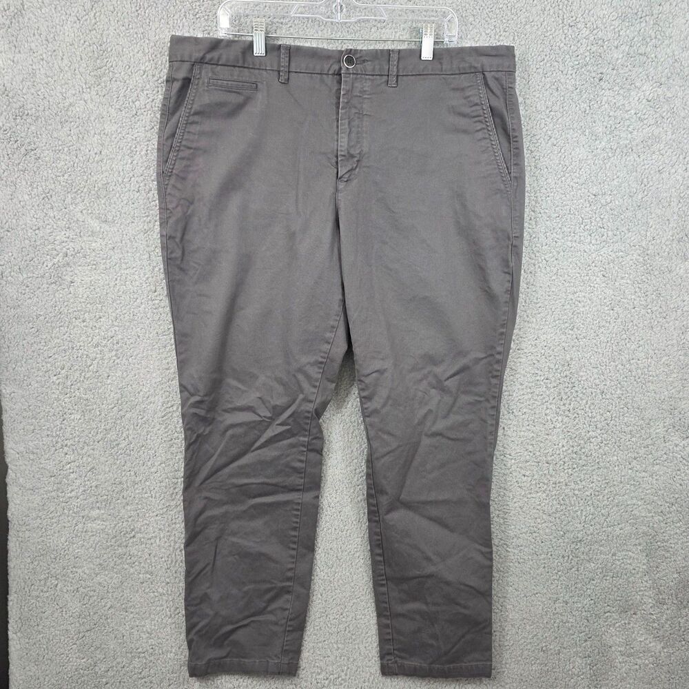 Perk Clothing Men's Pants Slim Fit Stretch Grayish Chino Size 40x30